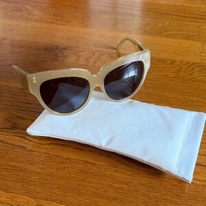 FREE WITH BUNDLE- Mikoh Stylish Beige Sunglasses with Case
